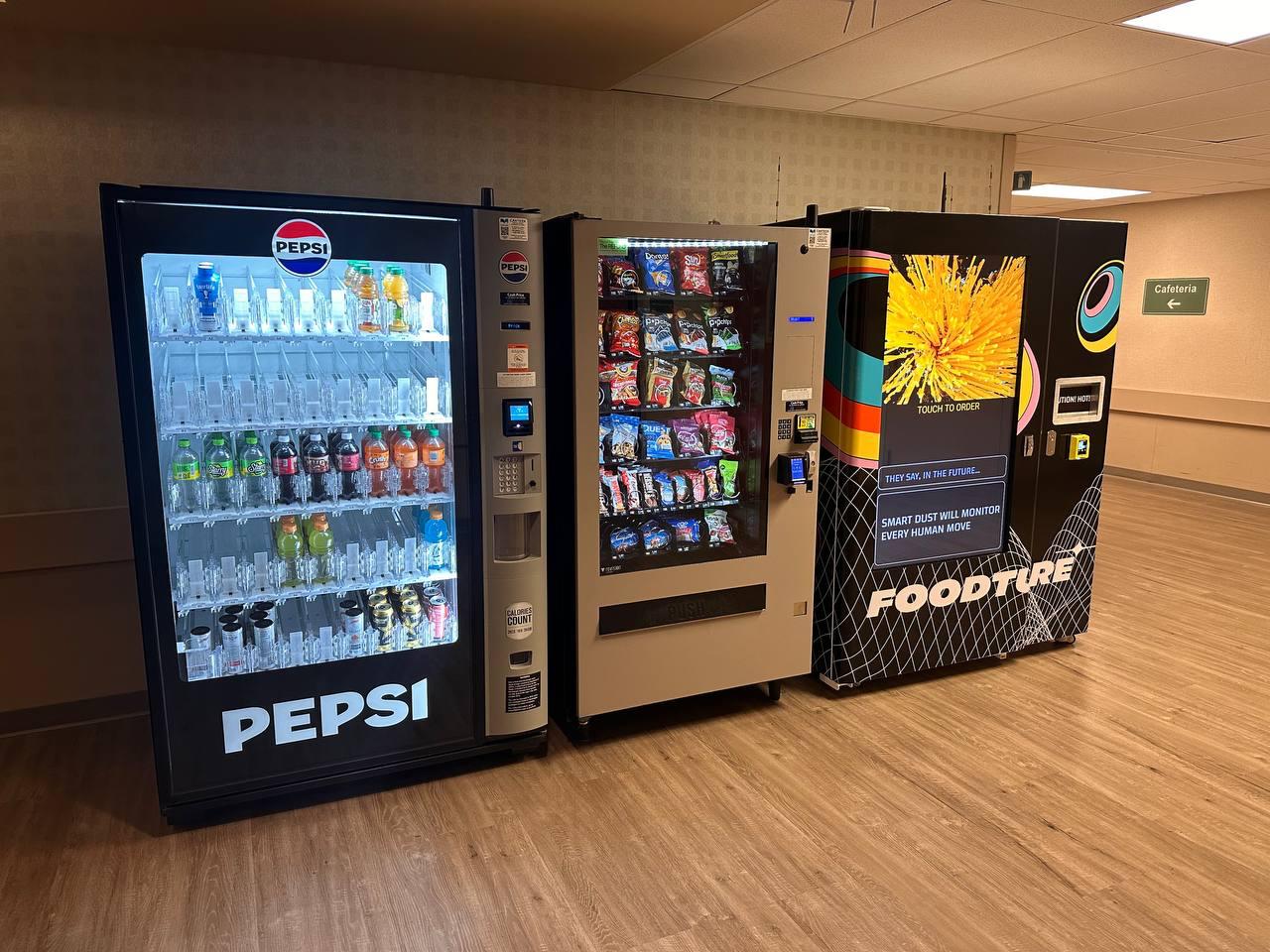 Hot food vending machine